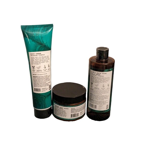 Five Deep Breaths Eucalyptus & Tea Tree Bath Set - Wash, Scrub, Body Cream - NEW - Picture 5 of 13